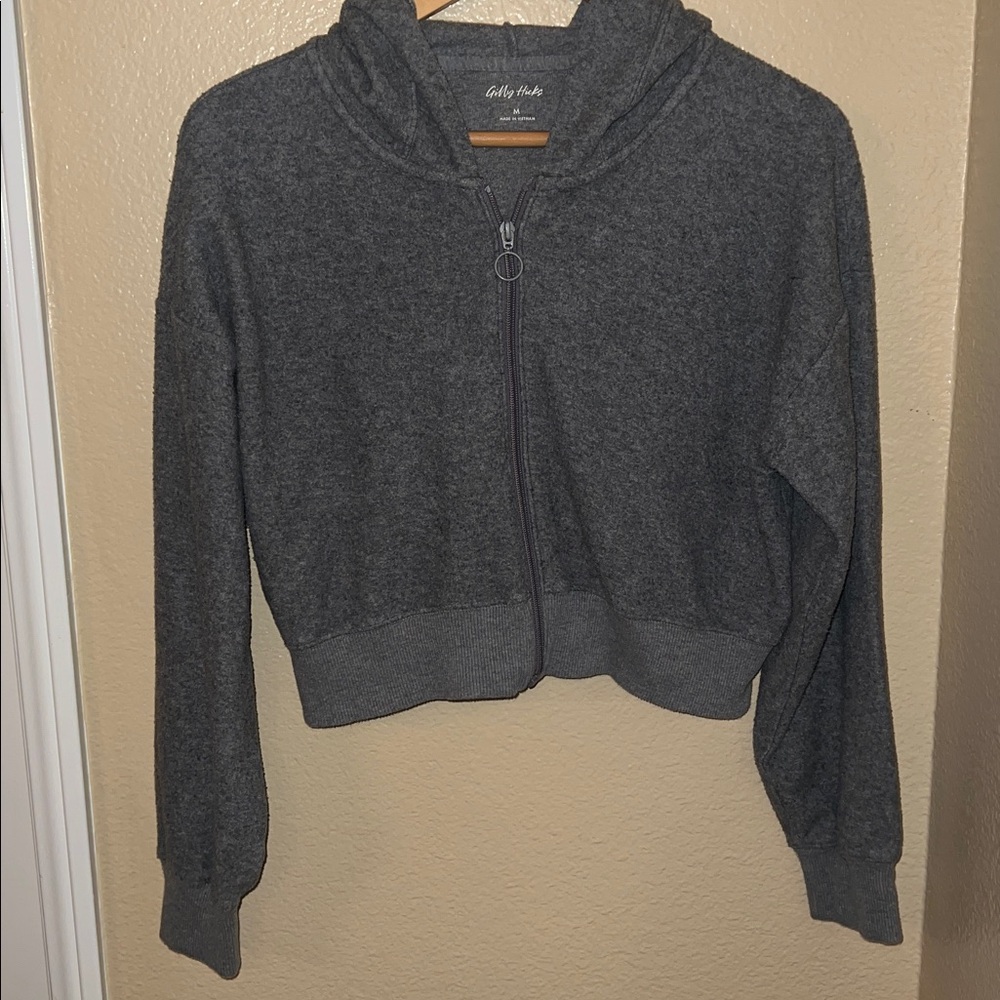 Gilly Hicks Gray Zip-Up Hoodie